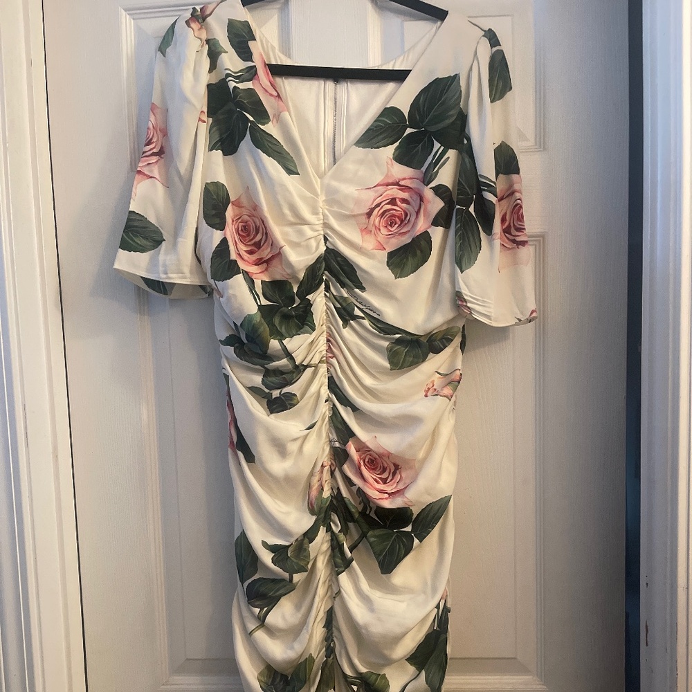 Floral silk Dolce and Gabana dress